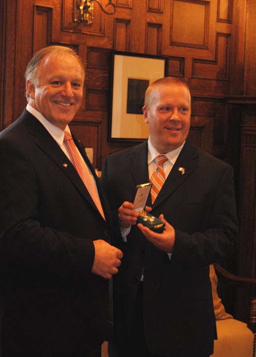Kevin Wester & Ambassador Jean Paul Senninger